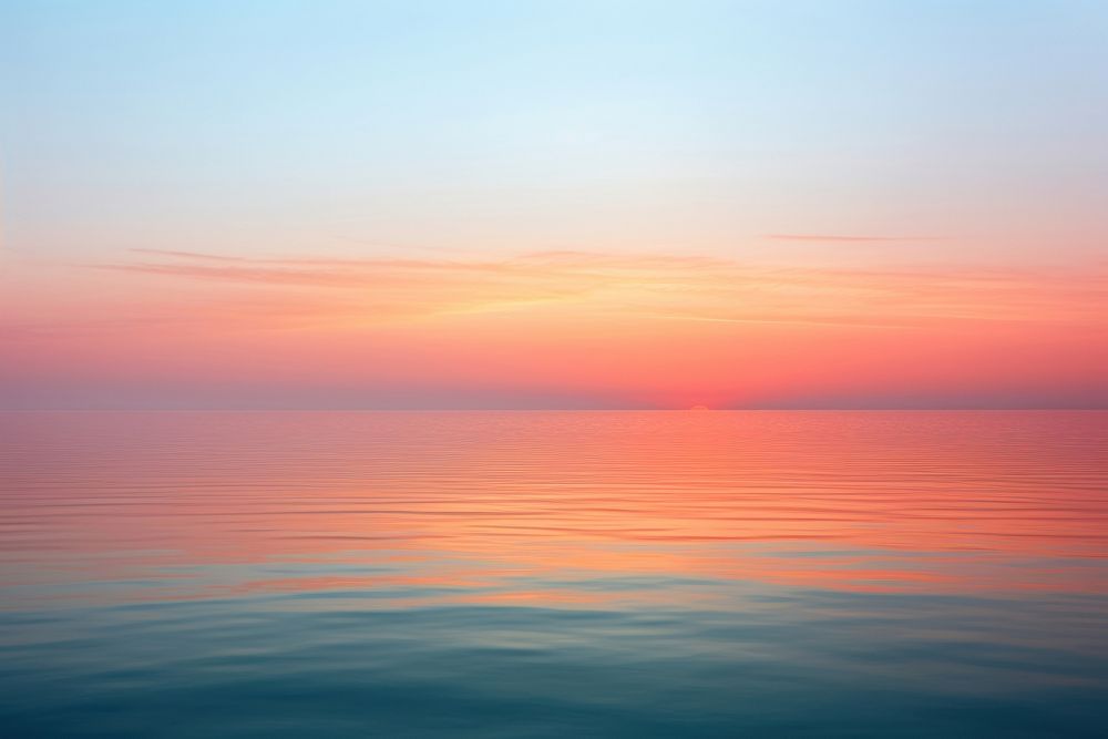Sunrise in the sea outdoors horizon nature. AI generated Image by rawpixel.
