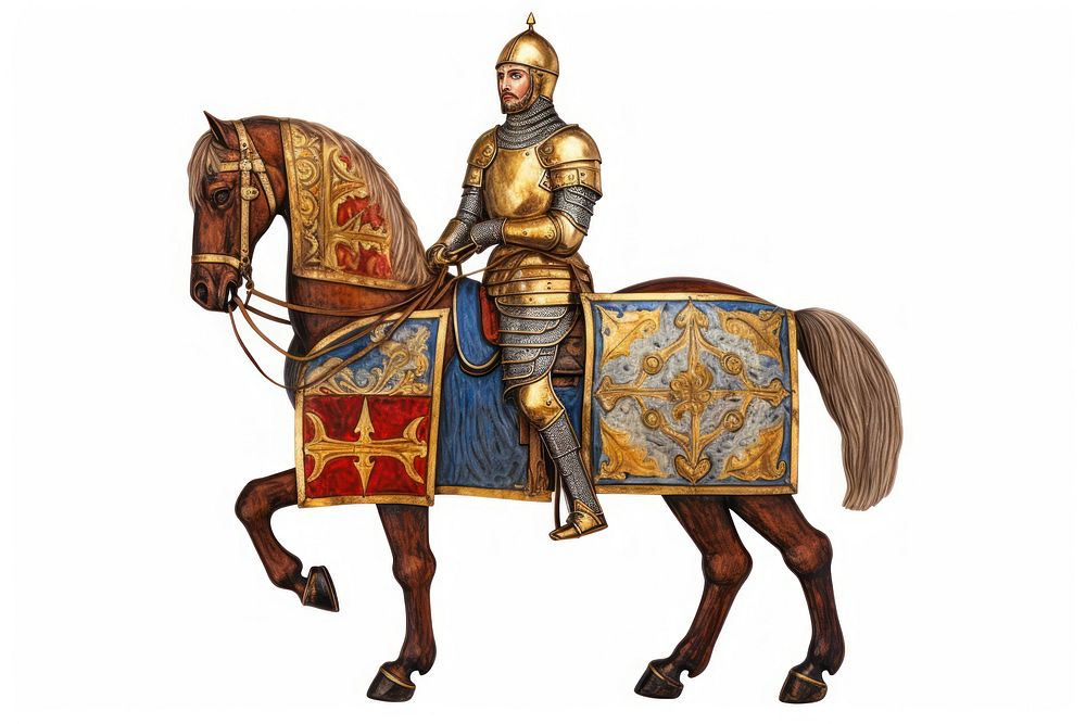 Knight medieval mammal horse. AI generated Image by rawpixel.