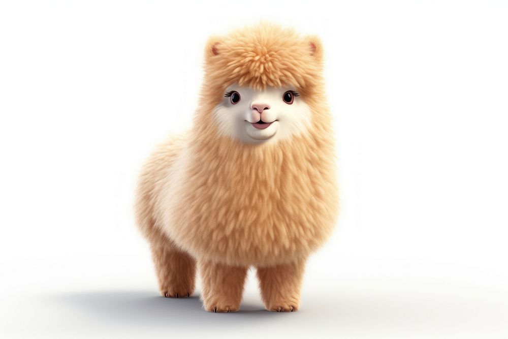 Fat alpaca mammal animal cute. AI generated Image by rawpixel.