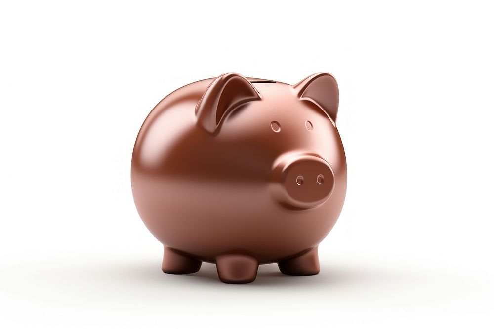 Piggy bank mammal white background representation. AI generated Image by rawpixel.