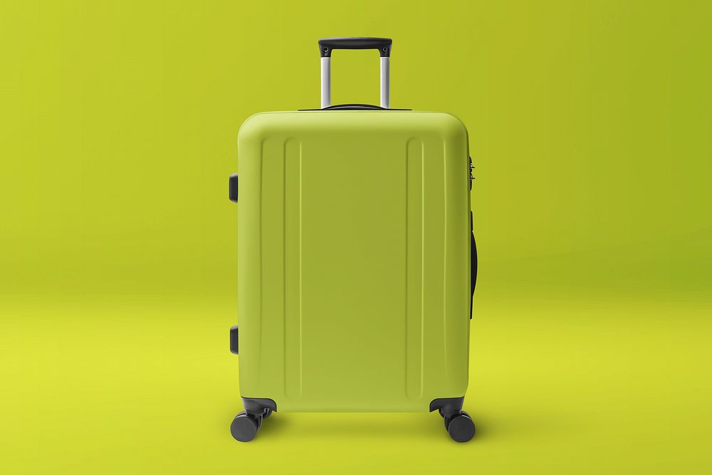 Green luggage, travel essential