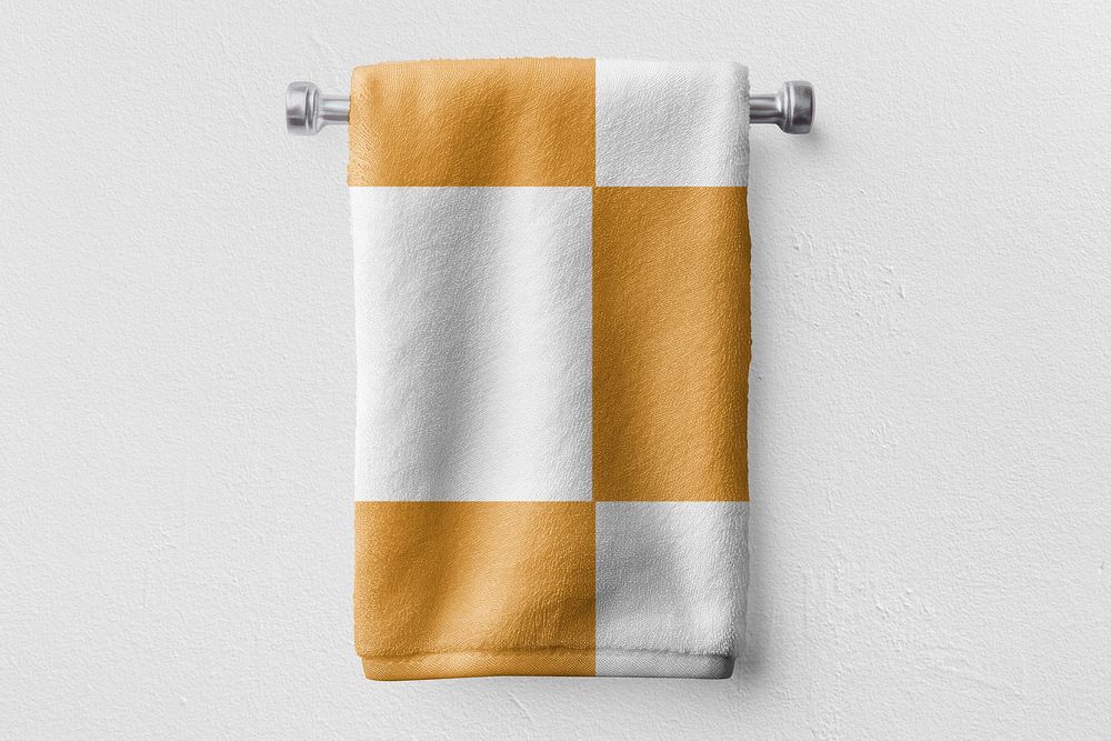 Bathroom towel mockup psd
