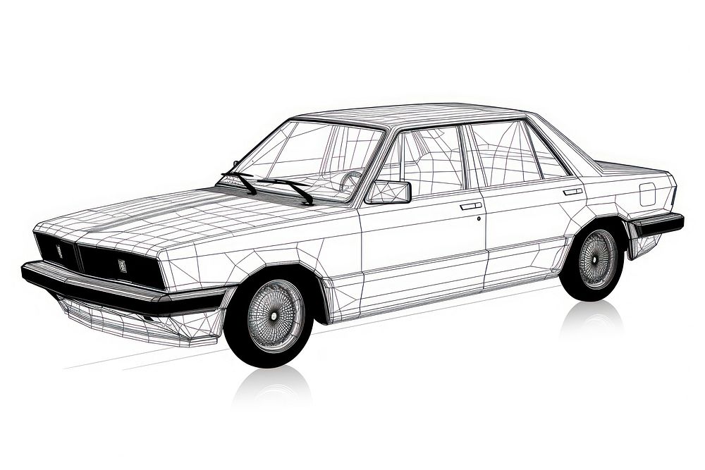 Car vehicle diagram drawing. AI generated Image by rawpixel.