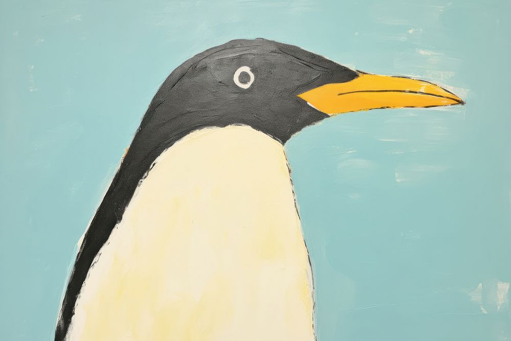 Penguin animal bird beak. AI generated Image by rawpixel.
