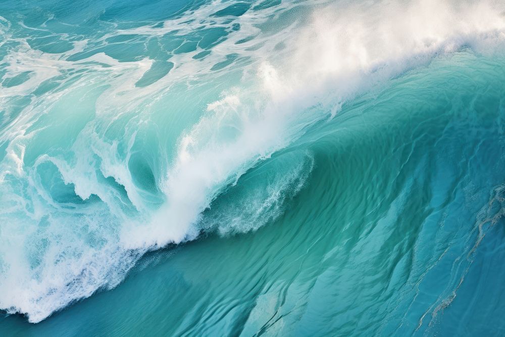 Ocean wave nature ocean outdoors. AI generated Image by rawpixel.