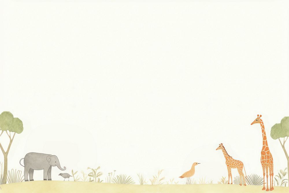 Safari animals wildlife giraffe mammal. AI generated Image by rawpixel.
