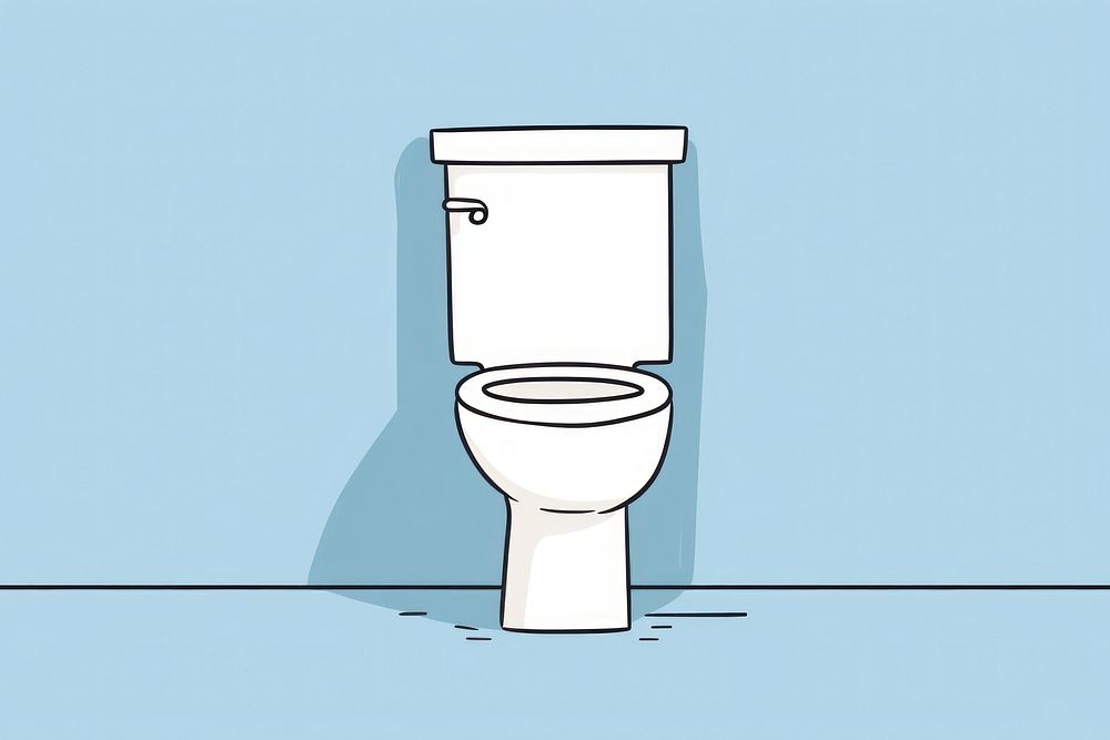 Cartoon flat illustrations of Toilet toilet bathroom convenience. AI generated Image by rawpixel.