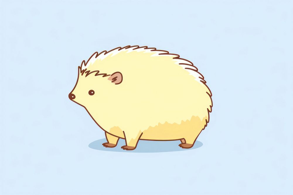 Hedgehog hedgehog cartoon animal. AI generated Image by rawpixel.