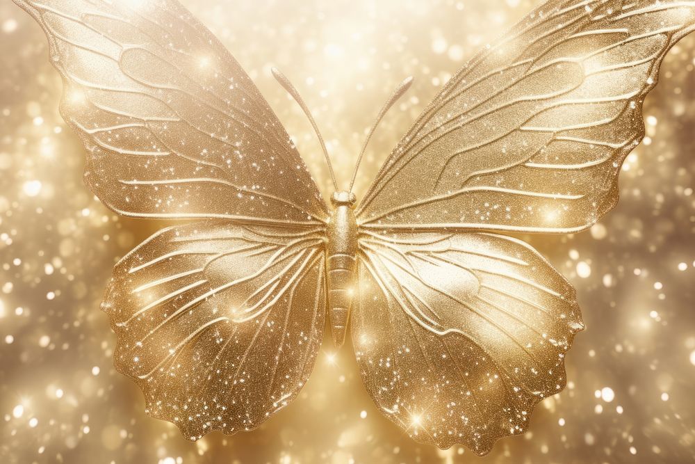 Butterfly gold backgrounds celebration decoration. AI generated Image by rawpixel.