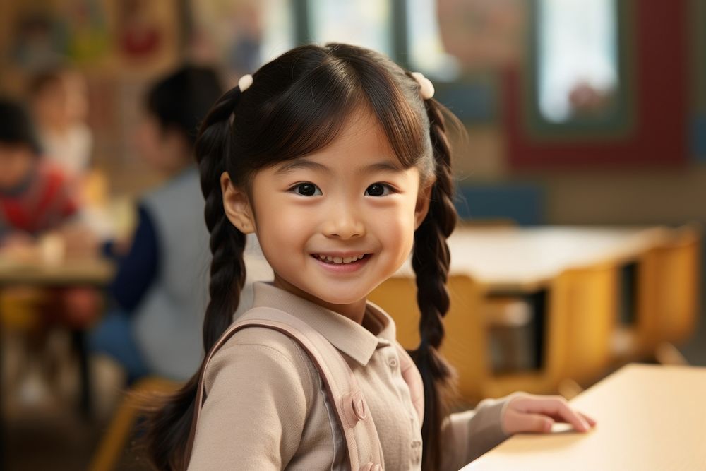Asian teacher education school child. AI generated Image by rawpixel.