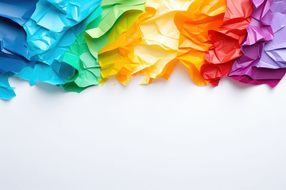 Color rainbow paper backgrounds origami. AI generated Image by rawpixel.