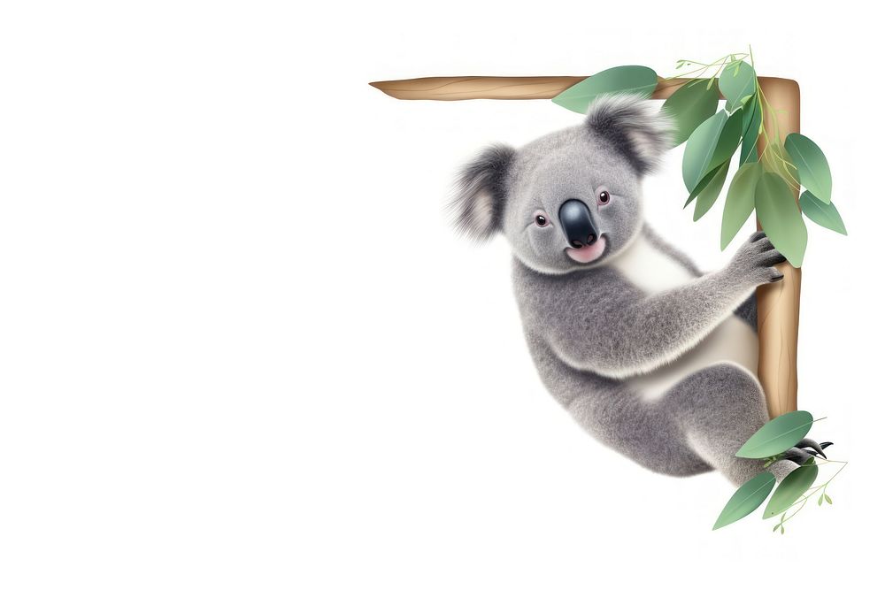 Koala wildlife cartoon mammal. AI generated Image by rawpixel.