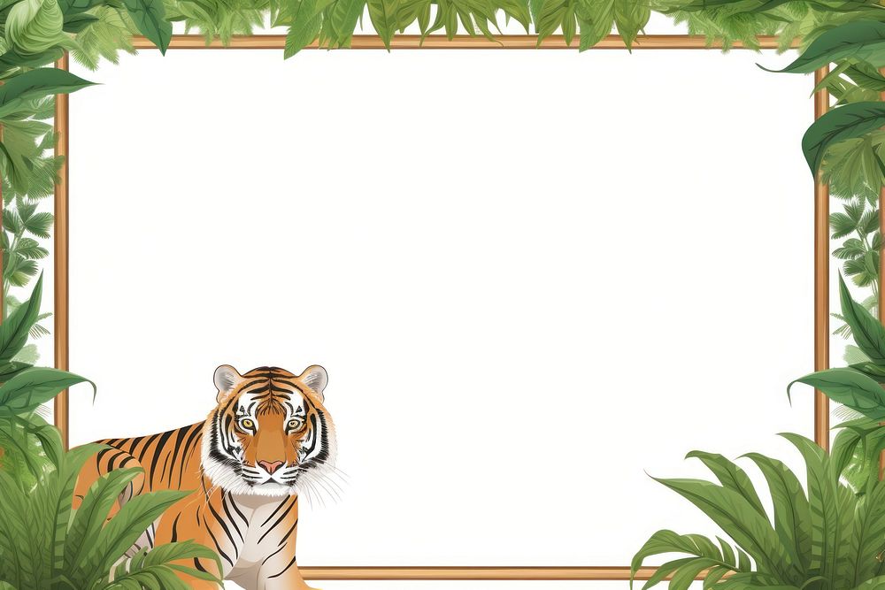 Tiger backgrounds wildlife outdoors. AI generated Image by rawpixel.