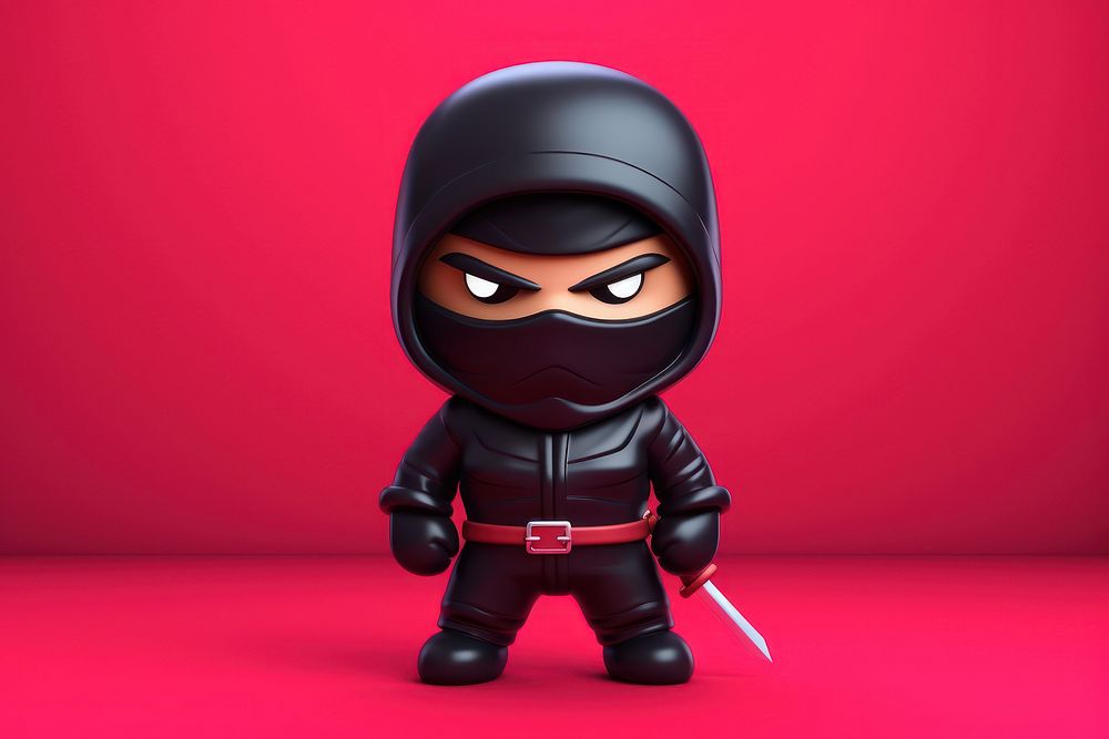 Ninja cartoon representation protection. AI generated Image by rawpixel.