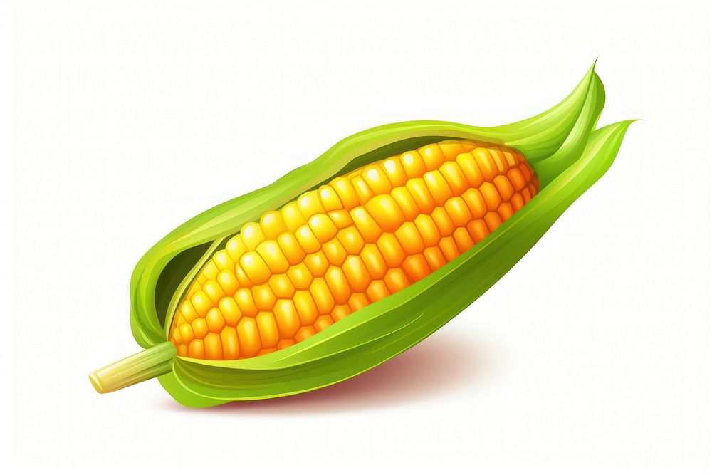 Corn plant food white background. AI generated Image by rawpixel.