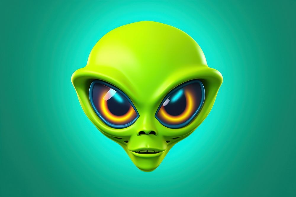 Alien cartoon green representation. AI generated Image by rawpixel.