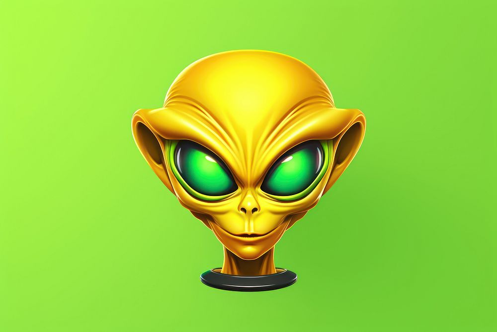 Alien cartoon green representation. AI generated Image by rawpixel.