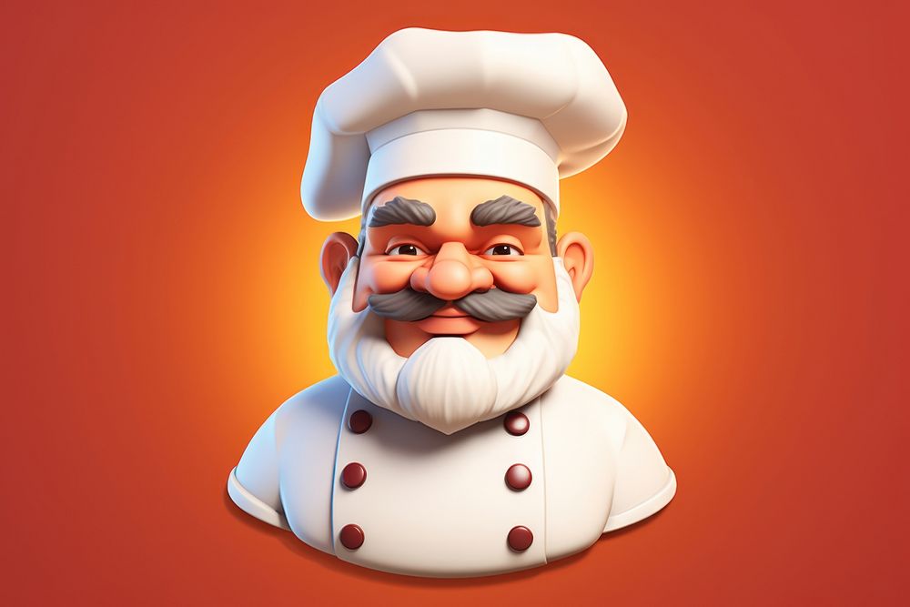Chef cartoon celebration porcelain. AI generated Image by rawpixel.