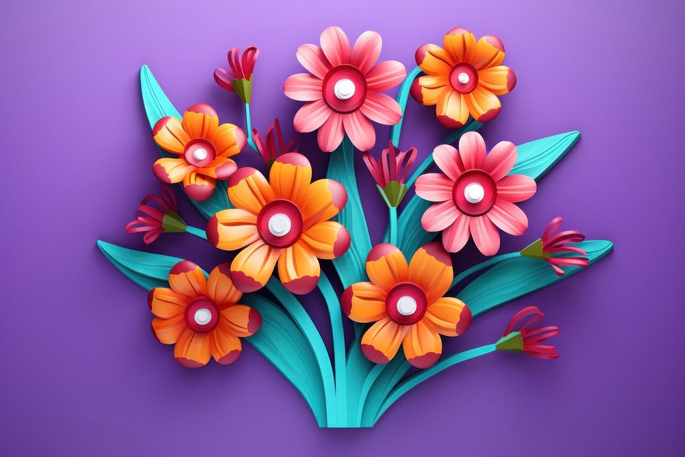 Flowers art petal plant. AI generated Image by rawpixel.