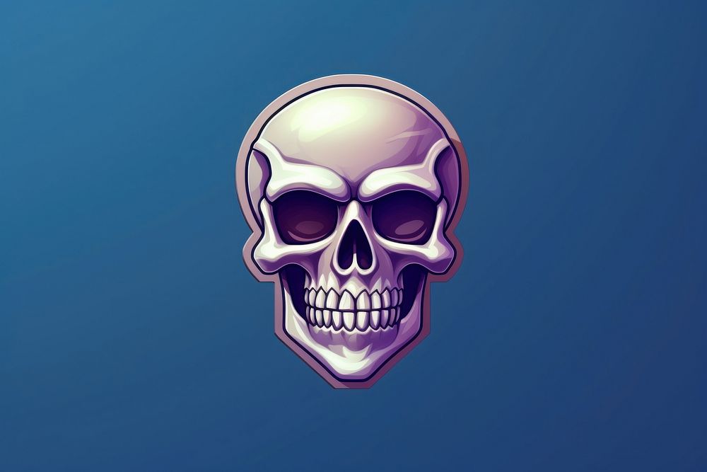 Skull purple anatomy jewelry. AI generated Image by rawpixel.