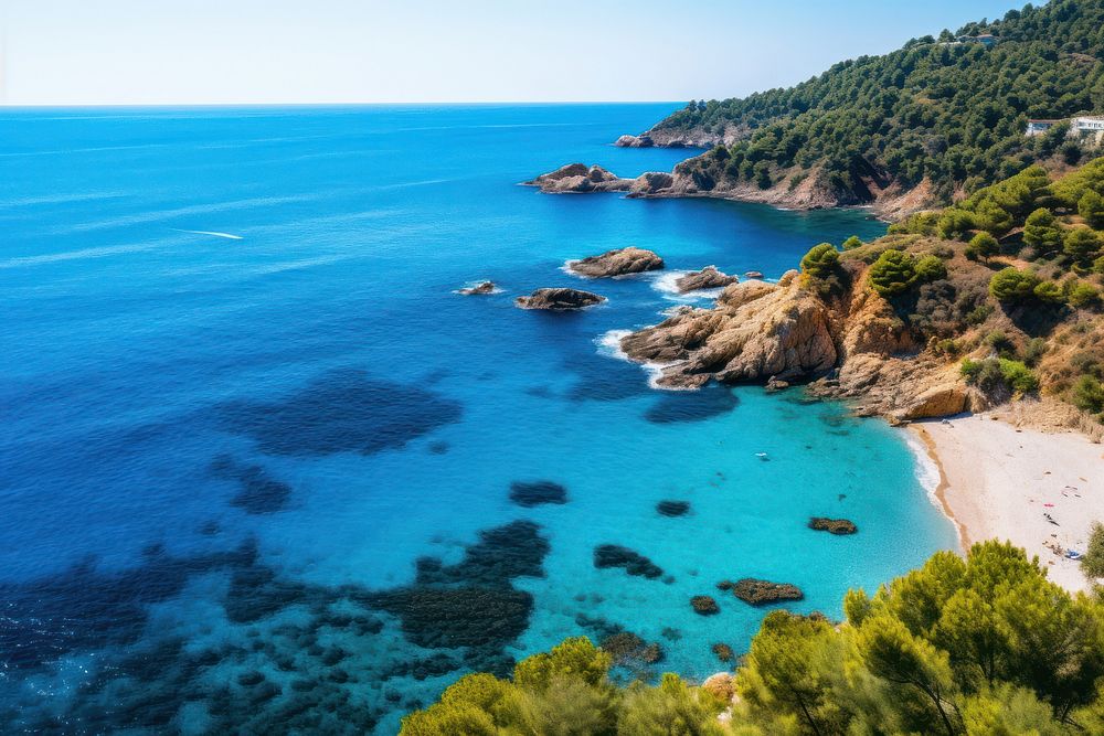 Mediterranean sea nature landscape outdoors. AI generated Image by rawpixel.