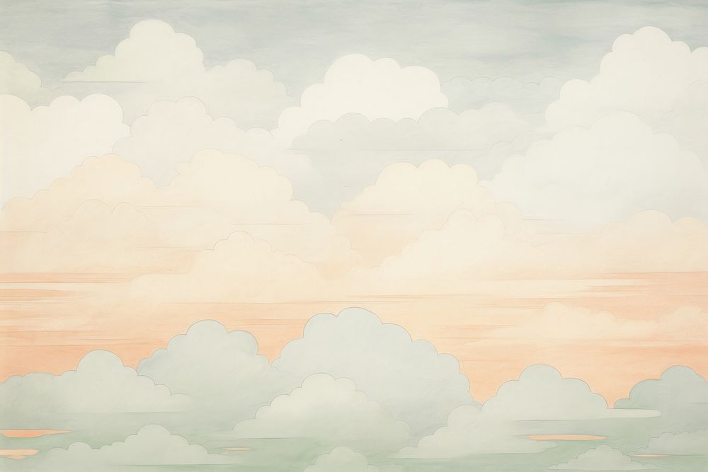 Cloud background painting backgrounds outdoors. AI generated Image by rawpixel.