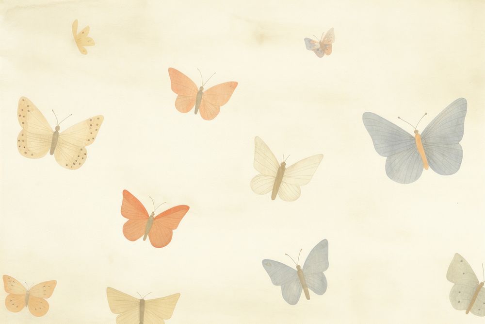 Butterfly background backgrounds painting animal. AI generated Image by rawpixel.