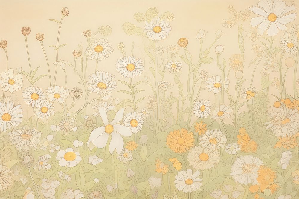 Flower background backgrounds pattern fragility. AI generated Image by rawpixel.