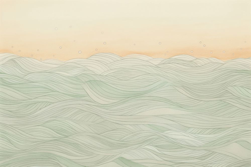 Sea background drawing backgrounds painting. AI generated Image by rawpixel.