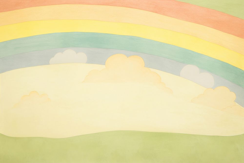 Rainbow background painting backgrounds outdoors. AI generated Image by rawpixel.