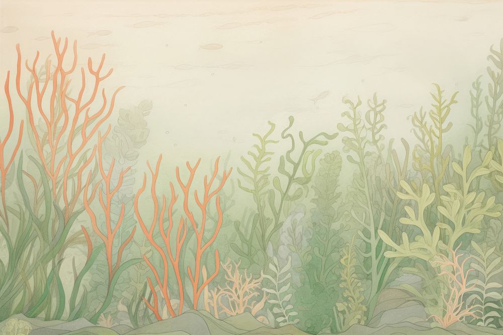 Underwater background painting backgrounds outdoors. AI generated Image by rawpixel.