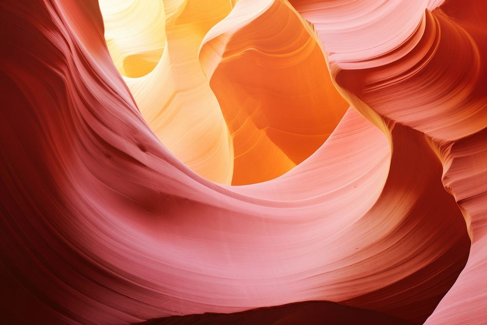 Antelope canyon nature yellow. AI generated Image by rawpixel.
