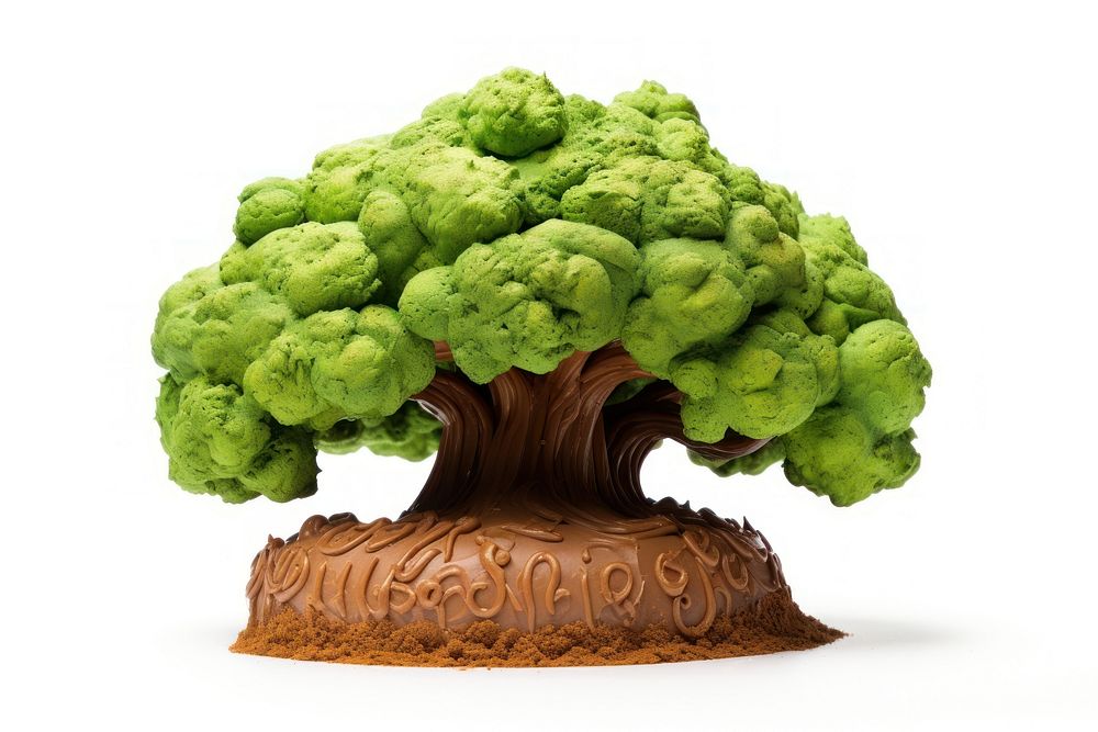 Tree in Cake shape bonsai plant green. AI generated Image by rawpixel.