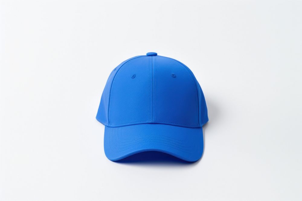 Blue pen cap white background headwear headgear. AI generated Image by rawpixel.
