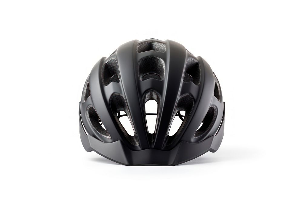 Bicycle helmet black white background bicycle helmet. 