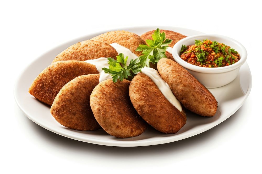 Kibbeh food cutlet bread. AI generated Image by rawpixel.