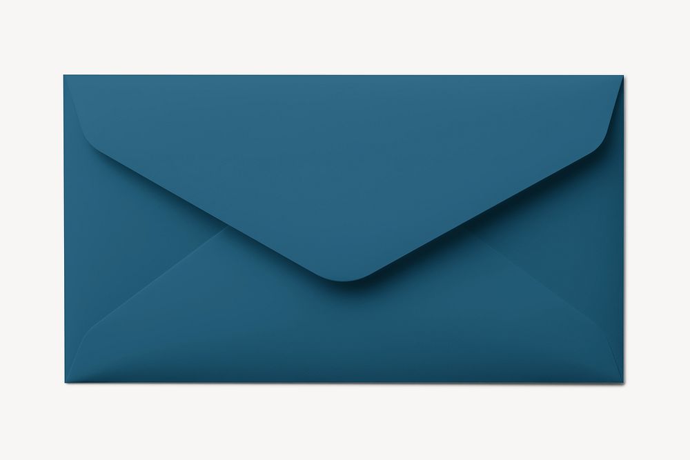 Blue letter envelope
