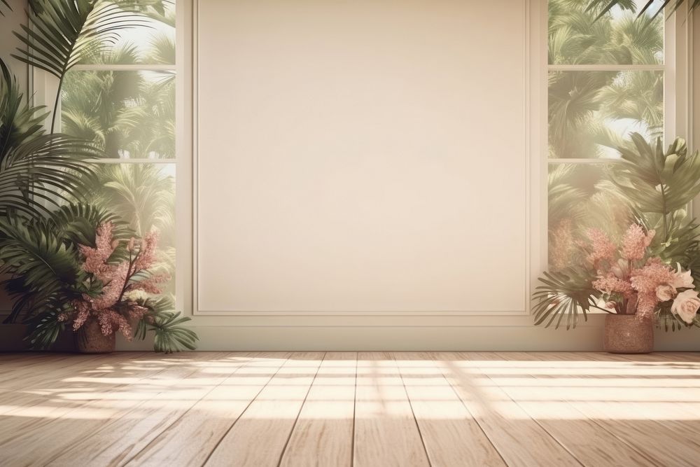 Backdrop window flooring hardwood. AI generated Image by rawpixel.
