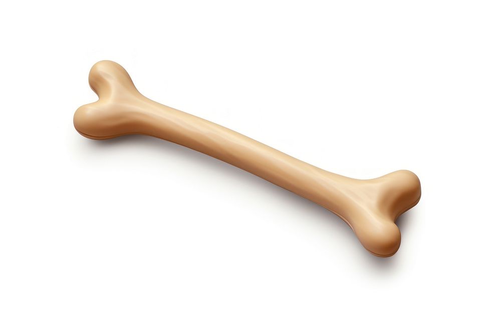 Dog toy bone white background simplicity cutlery. AI generated Image by rawpixel.