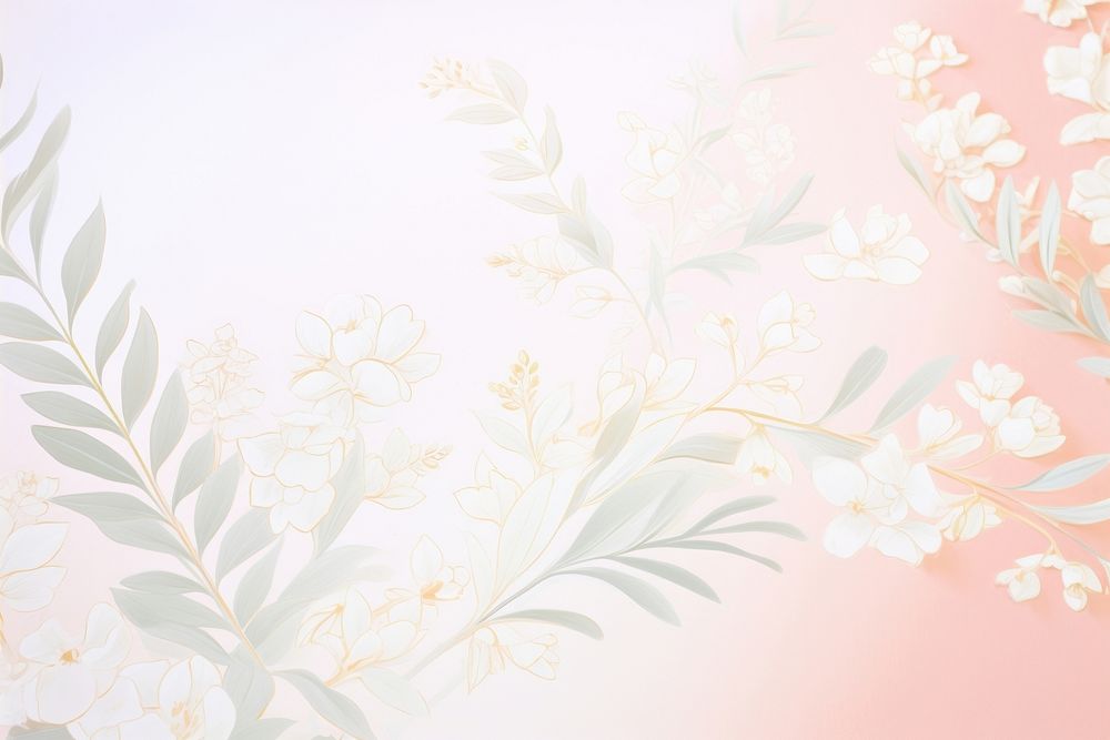 Botanical backgrounds pattern fragility. AI generated Image by rawpixel.