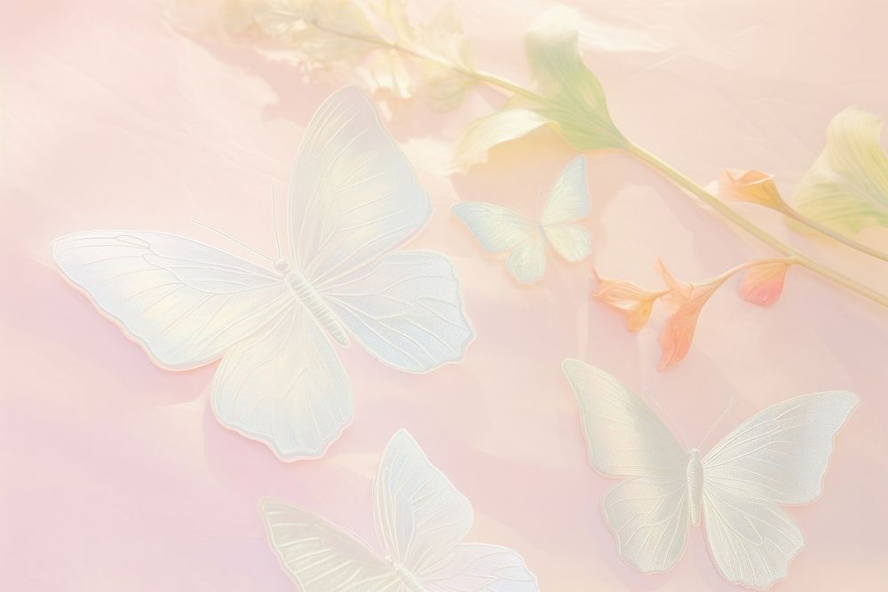 Butterfly flower petal plant. AI generated Image by rawpixel.