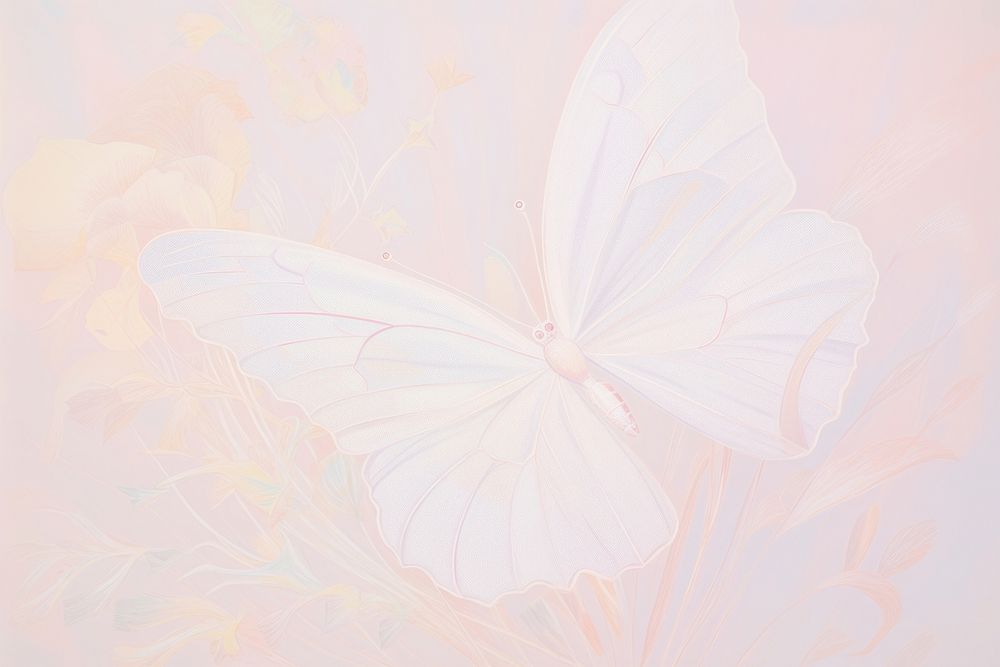 Butterfly backgrounds white wing. AI generated Image by rawpixel.