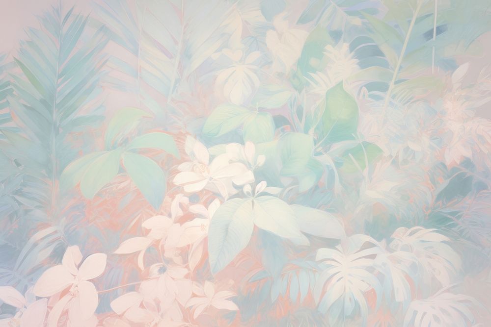 Jungle backgrounds painting pattern. AI generated Image by rawpixel.