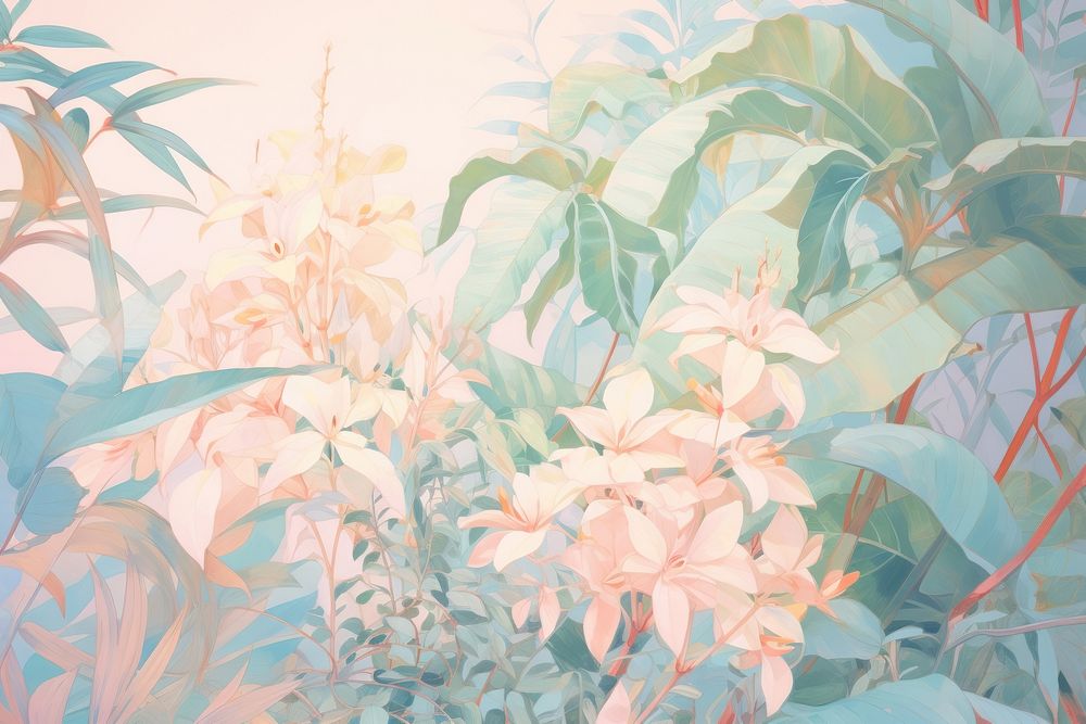 Jungle backgrounds painting pattern