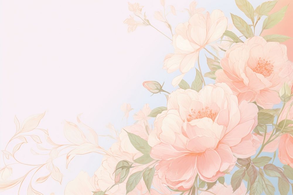 Roses border backgrounds pattern flower. AI generated Image by rawpixel.