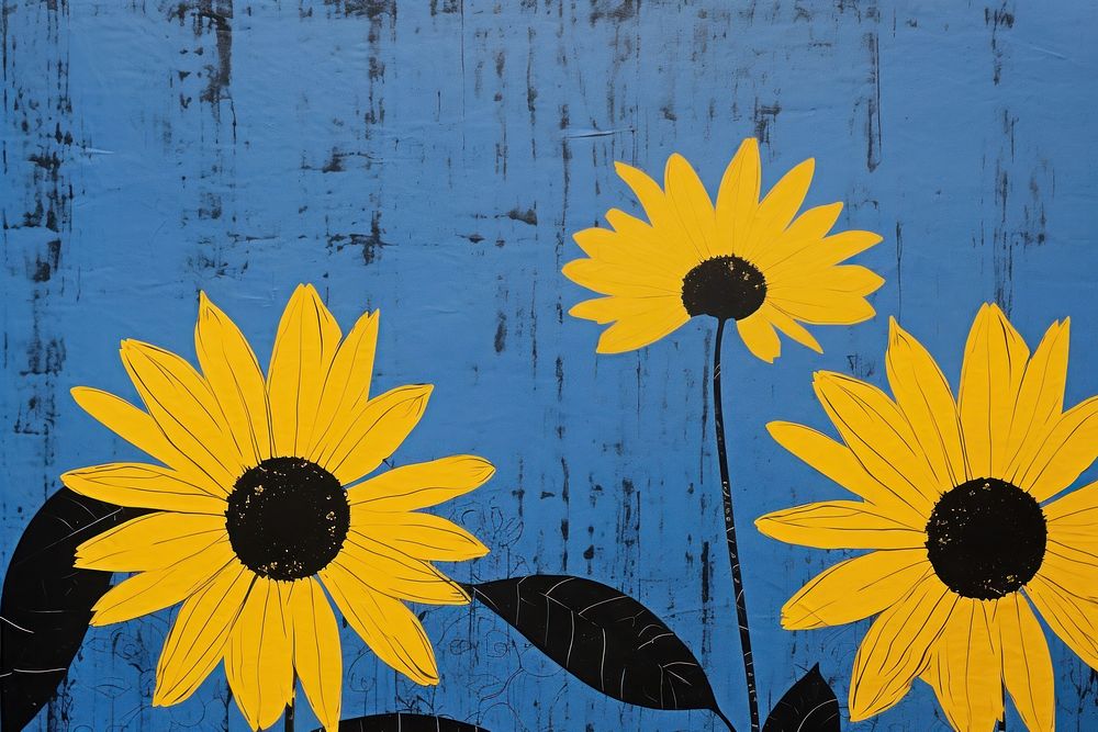 Flower background backgrounds sunflower yellow. AI generated Image by rawpixel.