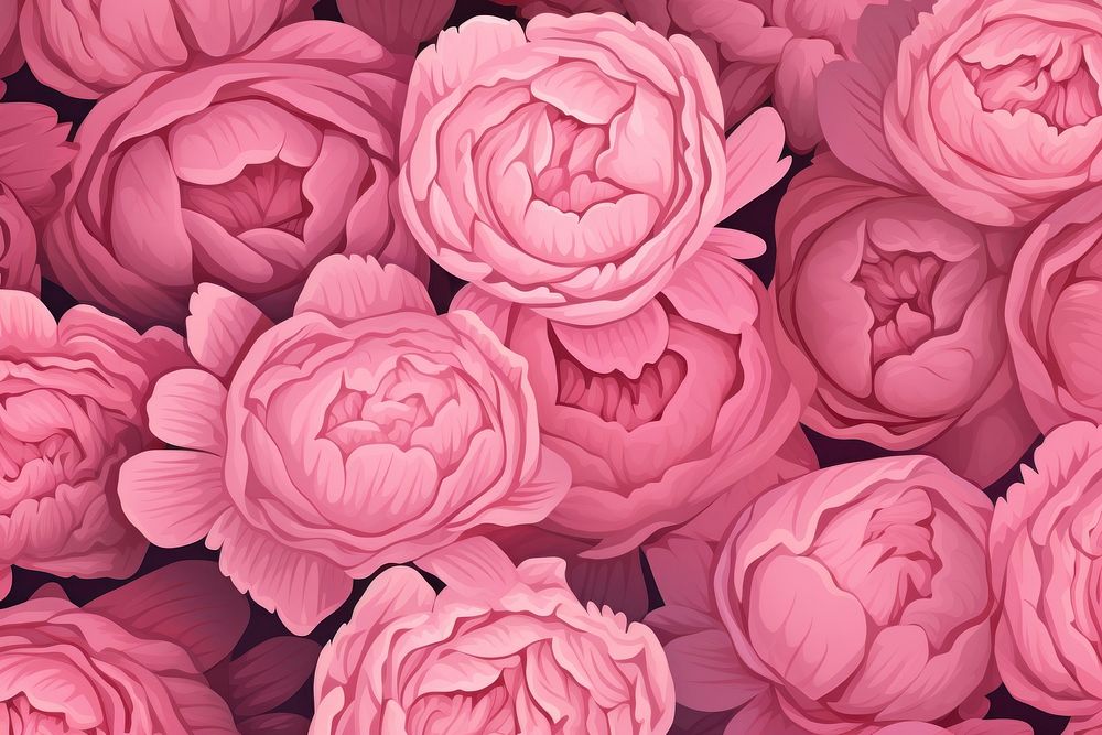 Peony texture backgrounds pattern flower. AI generated Image by rawpixel.
