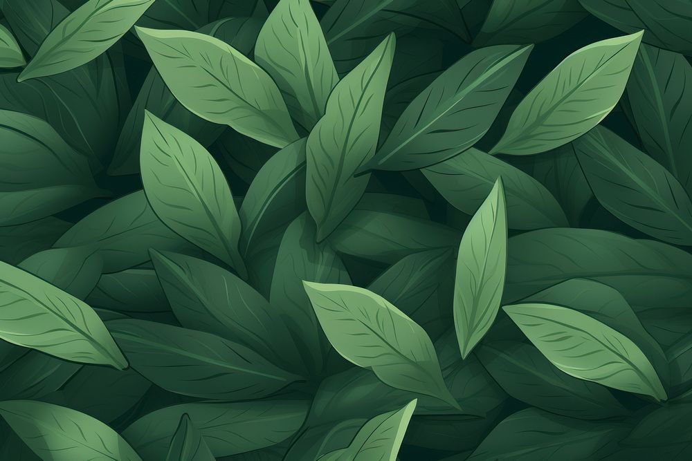 Leaves texture green backgrounds pattern. | Free Photo Illustration ...