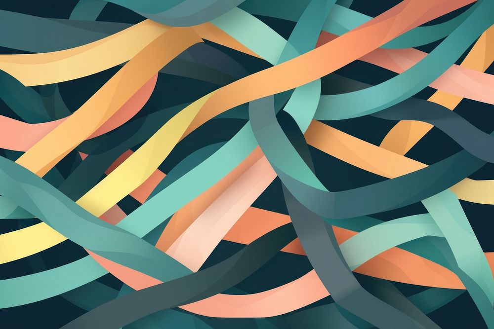 Ribbon texture backgrounds pattern art. AI generated Image by rawpixel.