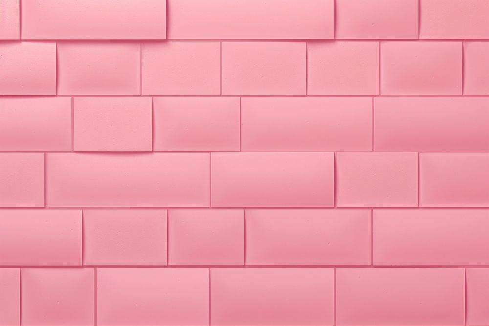 Pink bricks texture backgrounds tile wall. AI generated Image by rawpixel.